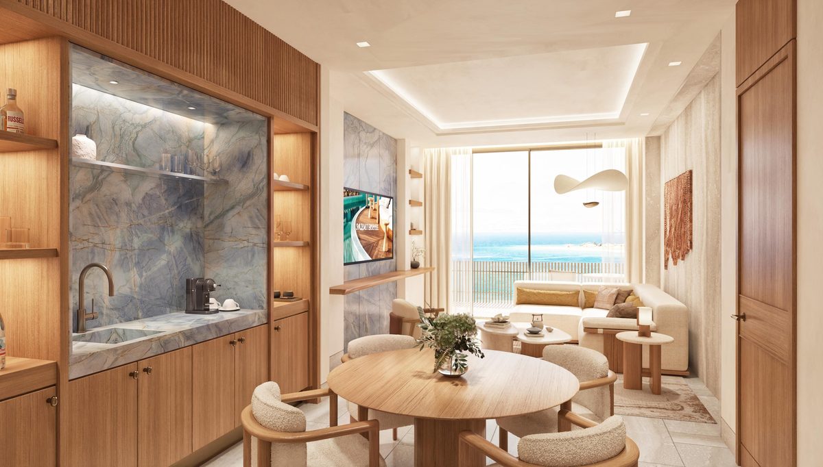 Nobu serviced residence suite living and dining